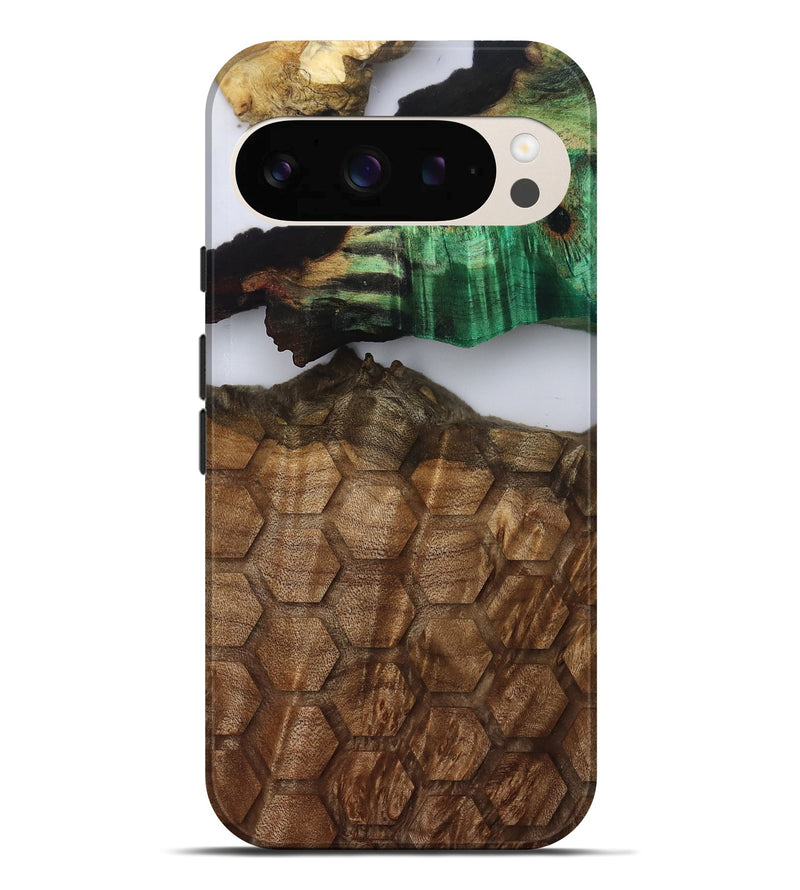 Pixel 10 Pro XL Wood Live Edge Phone Case - Ed (Clear, 808669)