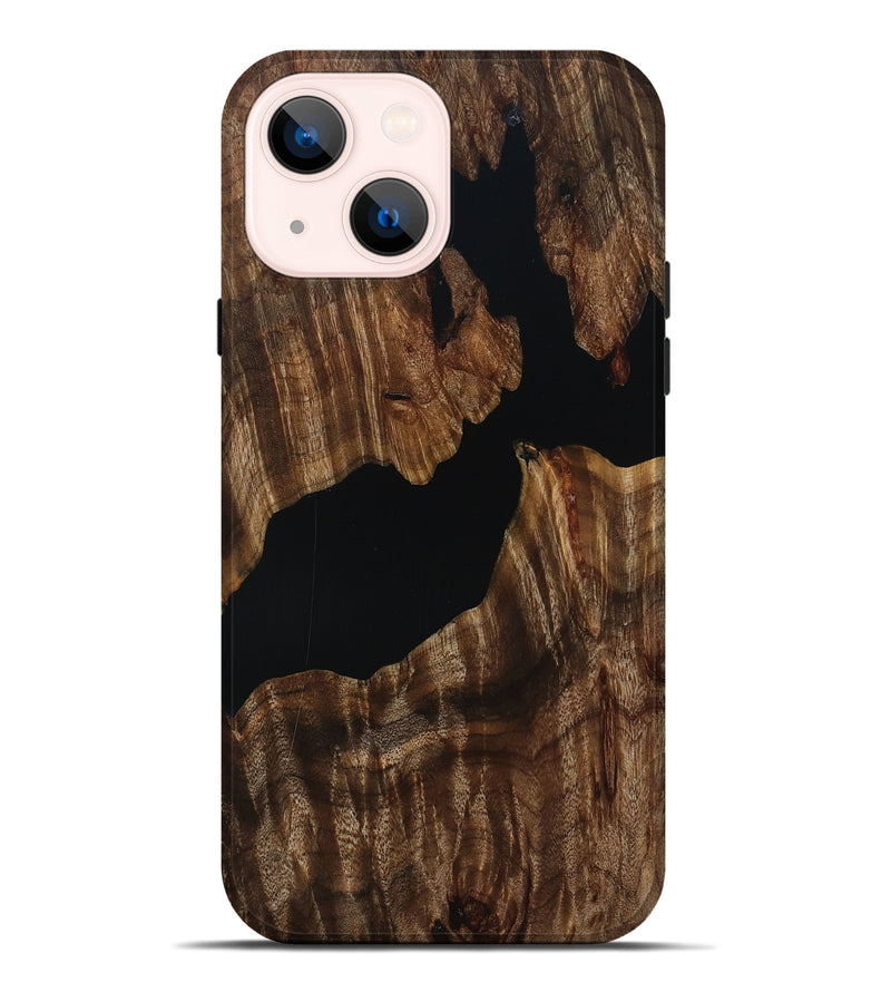 iPhone 14 Plus Wood Live Edge Phone Case - Hal (Wood Burl, 808670)