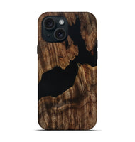 iPhone 15 Wood Live Edge Phone Case - Hal (Wood Burl, 808670)