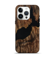 iPhone 15 Pro Wood Live Edge Phone Case - Hal (Wood Burl, 808670)