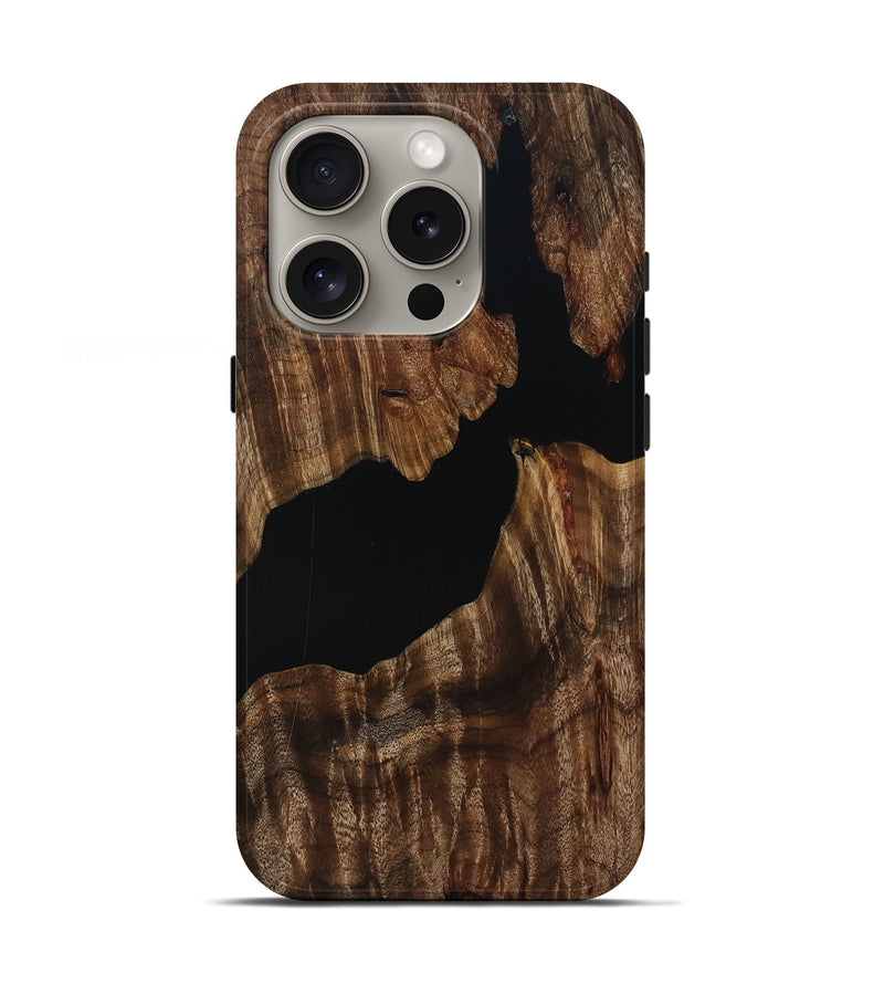 iPhone 16 Pro Wood Live Edge Phone Case - Hal (Wood Burl, 808670)