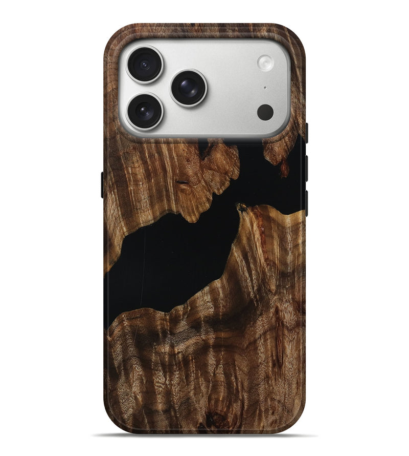 iPhone 17 Pro Max Wood Live Edge Phone Case - Hal (Wood Burl, 808670)