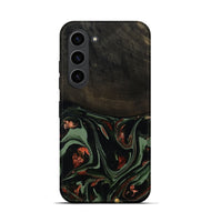 Galaxy S23 Wood Live Edge Phone Case - Mollie (Green, 808673)