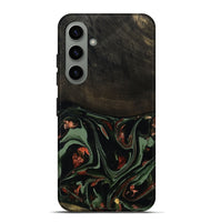 Galaxy S24 Plus Wood Live Edge Phone Case - Mollie (Green, 808673)