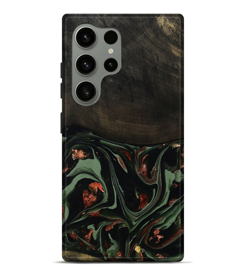 Galaxy S24 Ultra Wood Live Edge Phone Case - Mollie (Green, 808673)