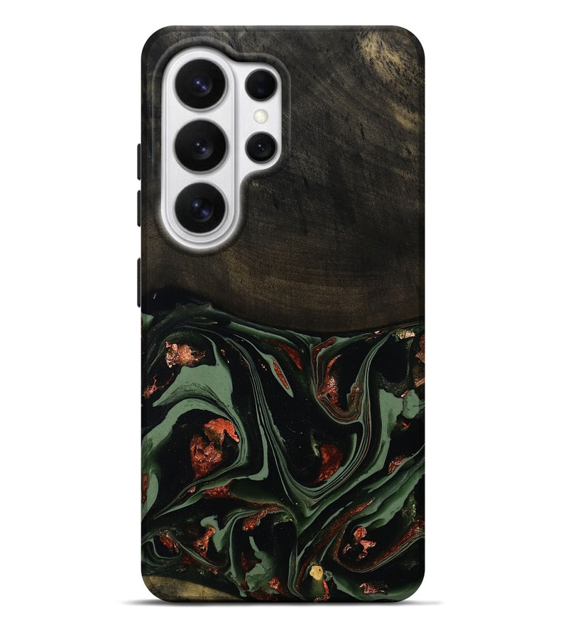 Galaxy S26 Ultra Wood Live Edge Phone Case - Mollie (Green, 808673)