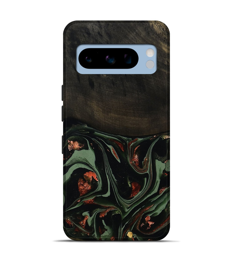 Pixel 8 Pro Wood Live Edge Phone Case - Mollie (Green, 808673)