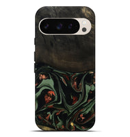 Pixel 9 Pro XL Wood Live Edge Phone Case - Mollie (Green, 808673)