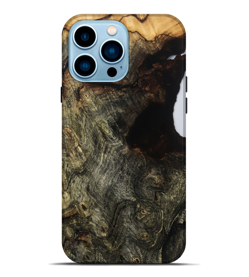 iPhone 14 Pro Max Wood Live Edge Phone Case - Maria (Wood Burl, 808674)