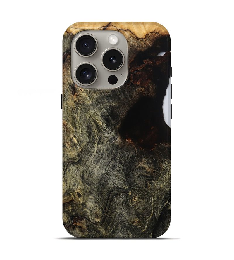 iPhone 16 Pro Wood Live Edge Phone Case - Maria (Wood Burl, 808674)