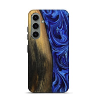 Galaxy S24 Wood Live Edge Phone Case - Zachery (Blue, 808675)