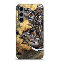 Galaxy S23 Plus Wood Live Edge Phone Case - Brice (Black & White, 808676)