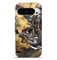 Pixel 9 Pro XL Wood Live Edge Phone Case - Brice (Black & White, 808676)