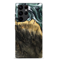 Galaxy S22 Ultra Wood Live Edge Phone Case - Isidore (Black & White, 808679)