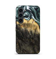 Galaxy S23 Wood Live Edge Phone Case - Isidore (Black & White, 808679)