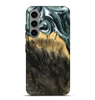 Galaxy S24 Plus Wood Live Edge Phone Case - Isidore (Black & White, 808679)