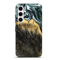 Galaxy S25 Plus Wood Live Edge Phone Case - Isidore (Black & White, 808679)