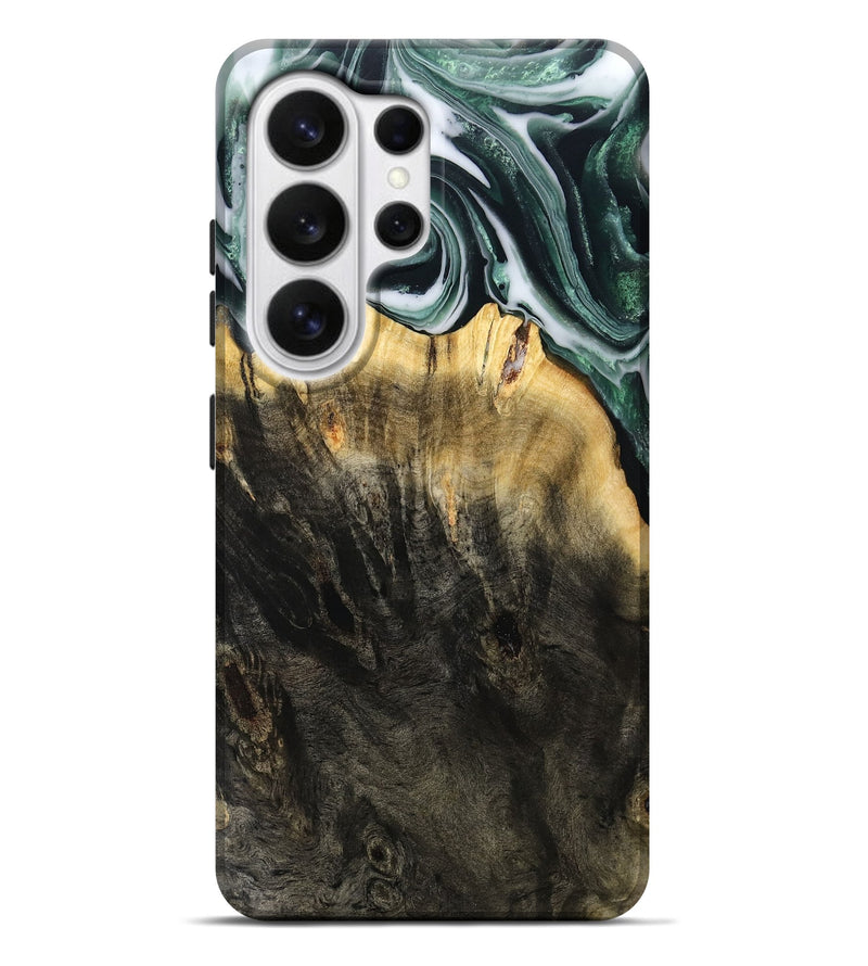 Galaxy S26 Ultra Wood Live Edge Phone Case - Isidore (Black & White, 808679)