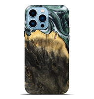 iPhone 14 Pro Max Wood Live Edge Phone Case - Isidore (Black & White, 808679)