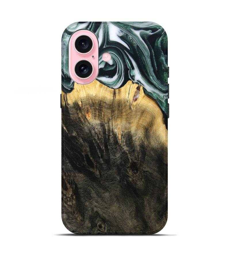 iPhone 17 Wood Live Edge Phone Case - Isidore (Black & White, 808679)