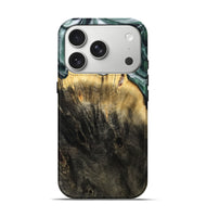 iPhone 17 Pro Wood Live Edge Phone Case - Isidore (Black & White, 808679)