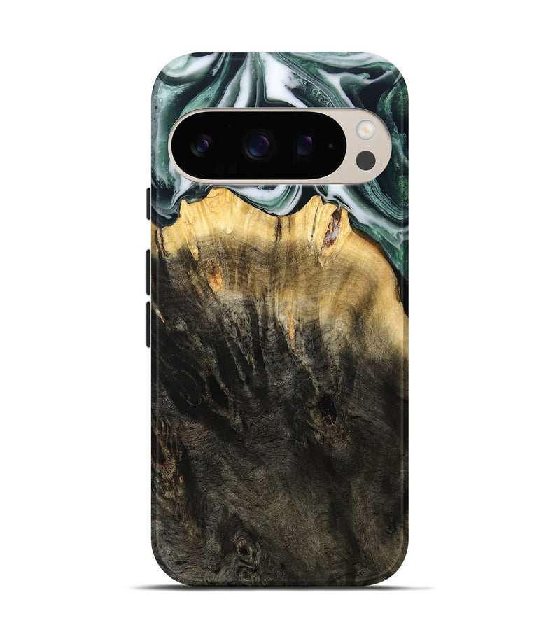 Pixel 10 Wood Live Edge Phone Case - Isidore (Black & White, 808679)