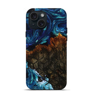 iPhone 15 Wood Live Edge Phone Case - Benicio (Pattern, 808683)