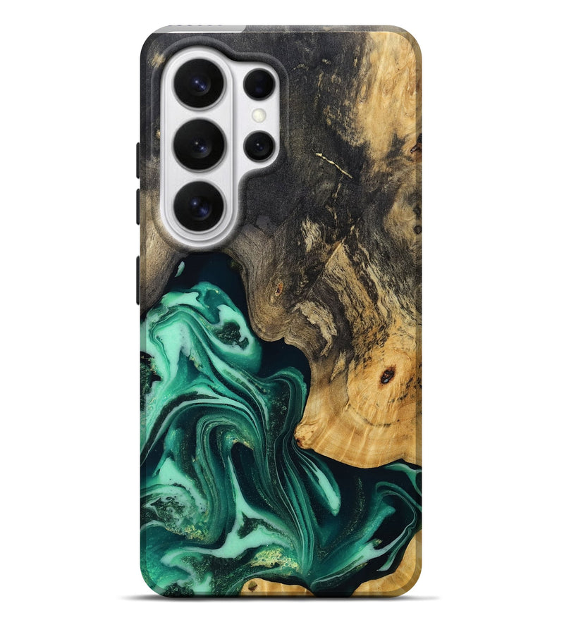 Galaxy S26 Ultra Wood Live Edge Phone Case - Solana (Green, 808686)