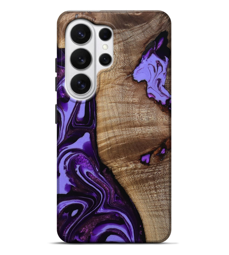 Galaxy S26 Ultra Wood Live Edge Phone Case - Lionel (Purple, 808687)