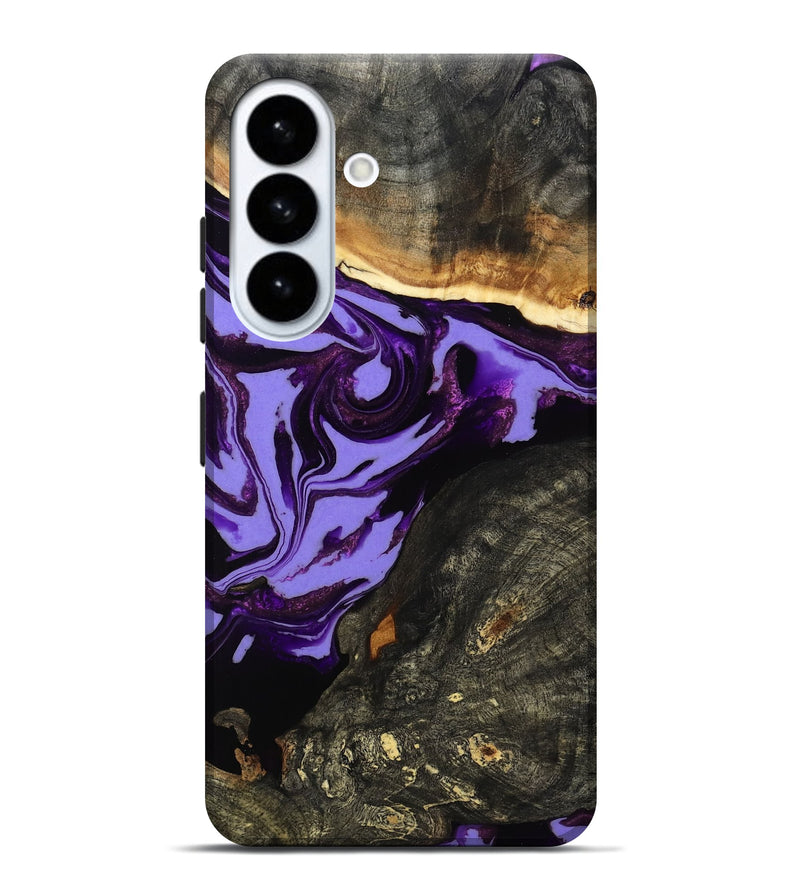 Galaxy S26 Plus Wood Live Edge Phone Case - Lexus (Purple, 808689)