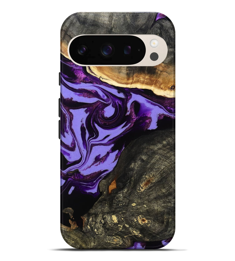 Pixel 10 Pro XL Wood Live Edge Phone Case - Lexus (Purple, 808689)