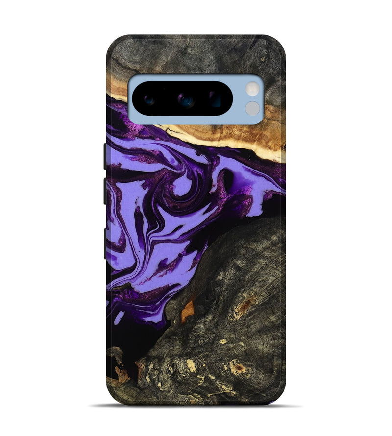 Pixel 8 Pro Wood Live Edge Phone Case - Lexus (Purple, 808689)