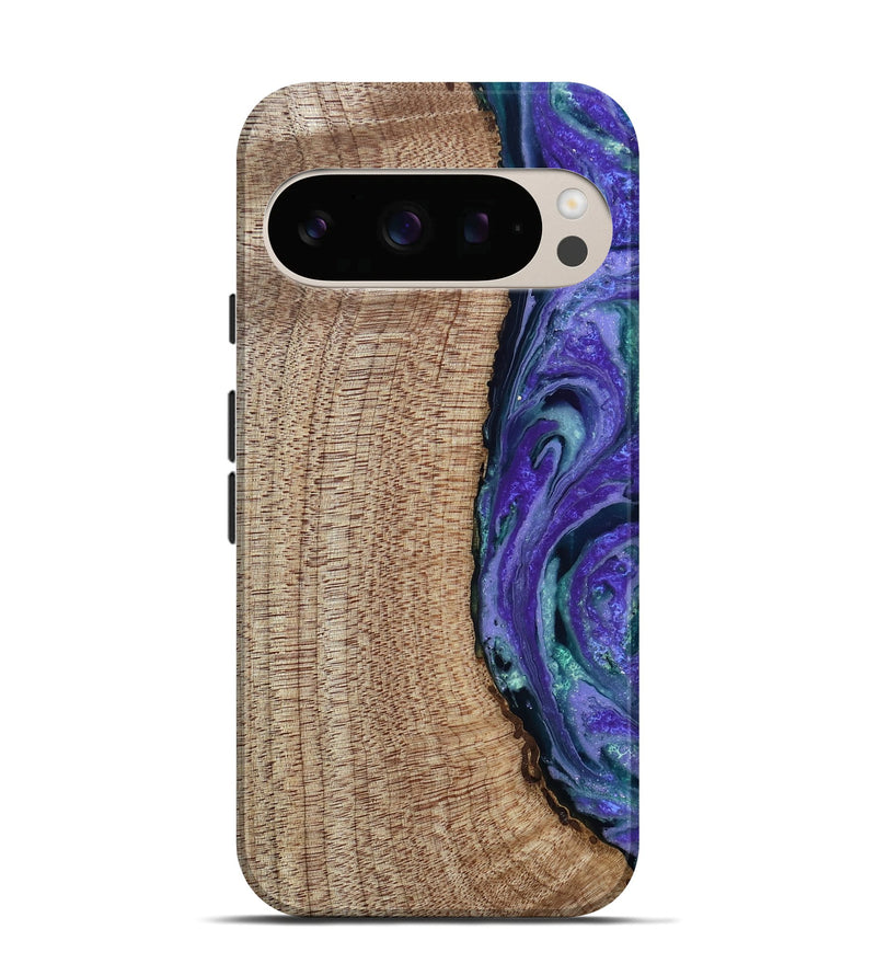 Pixel 10 Wood Live Edge Phone Case - Tess (Purple, 808690)
