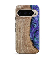 Pixel 9 Pro Wood Live Edge Phone Case - Tess (Purple, 808690)