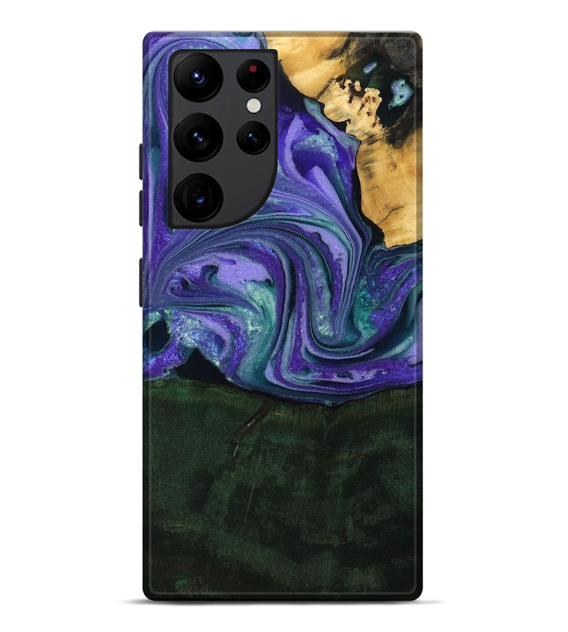 Galaxy S22 Ultra Wood Live Edge Phone Case - Raelynn (Purple, 808694)