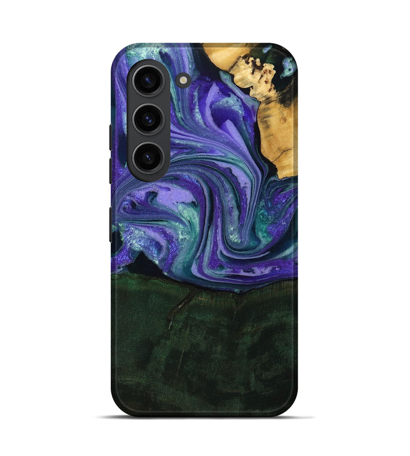 Galaxy S23 Wood Live Edge Phone Case - Raelynn (Purple, 808694)