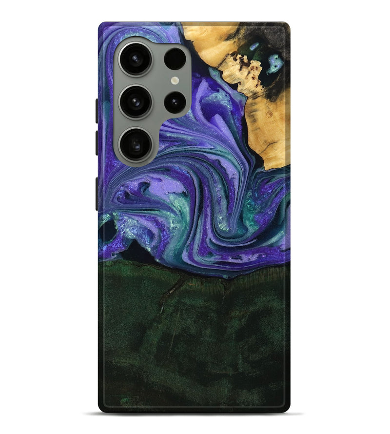Galaxy S24 Ultra Wood Live Edge Phone Case - Raelynn (Purple, 808694)