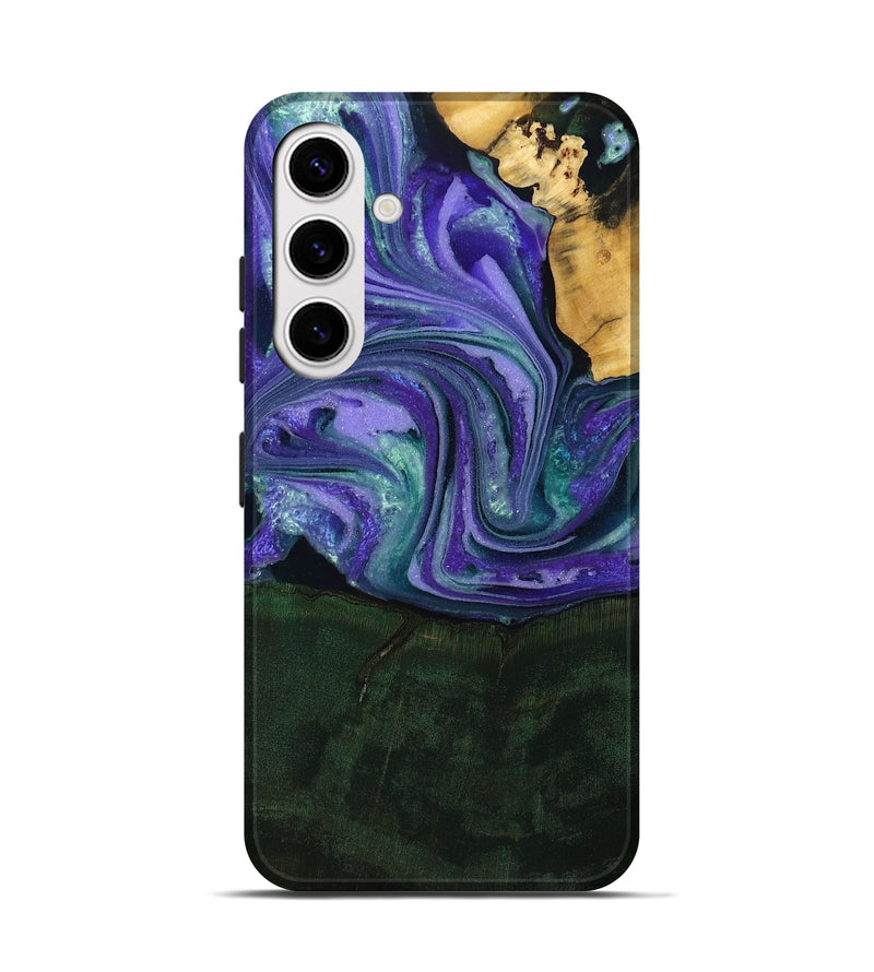 Galaxy S25 Wood Live Edge Phone Case - Raelynn (Purple, 808694)
