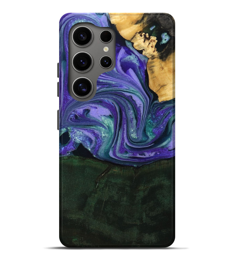 Galaxy S25 Ultra Wood Live Edge Phone Case - Raelynn (Purple, 808694)