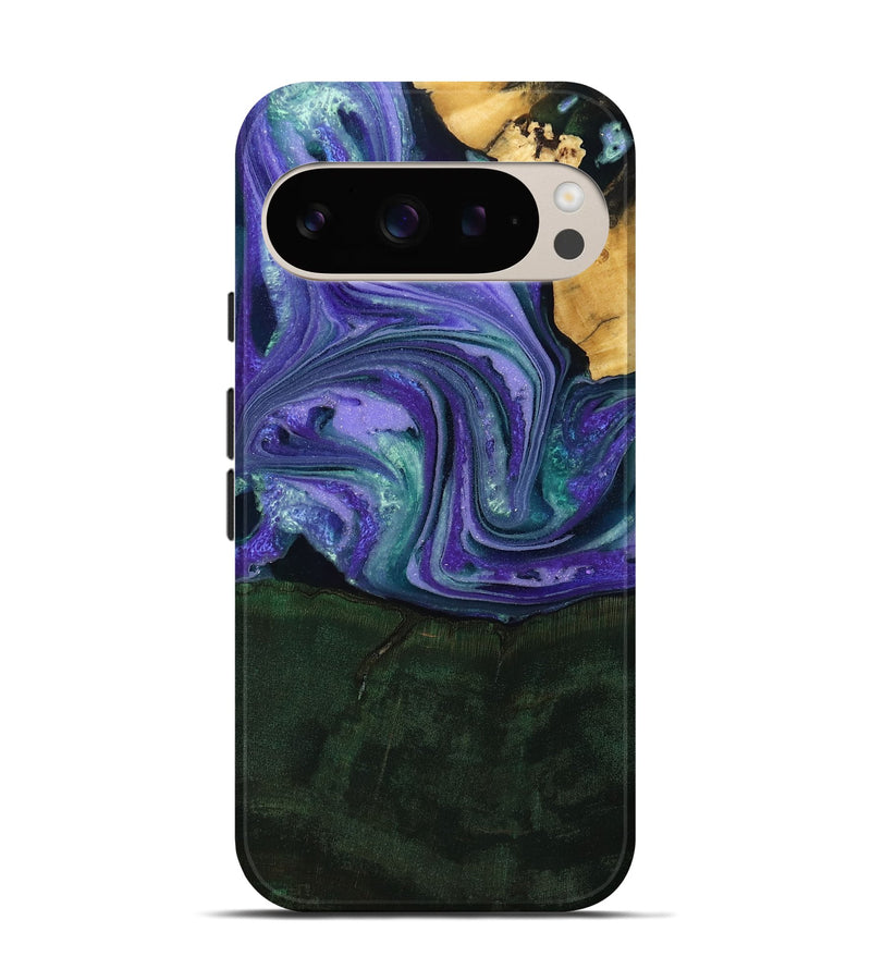 Pixel 9 Wood Live Edge Phone Case - Raelynn (Purple, 808694)