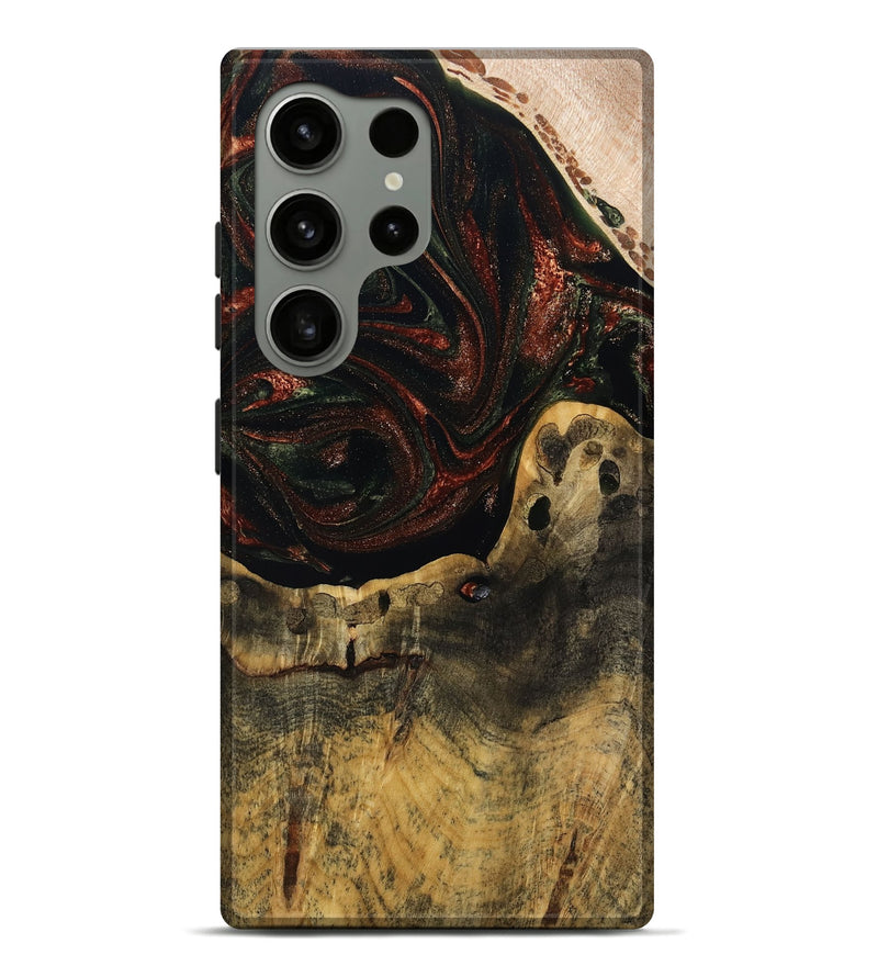 Galaxy S24 Ultra Wood Live Edge Phone Case - Aryanna (Red, 808697)