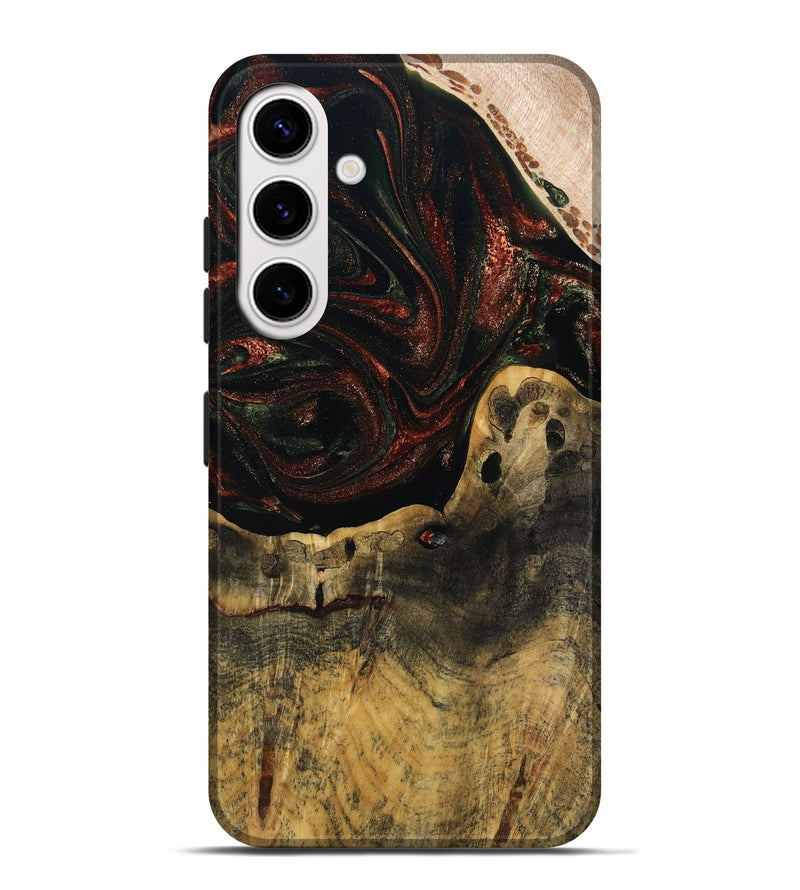 Galaxy S25 Plus Wood Live Edge Phone Case - Aryanna (Red, 808697)