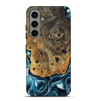 Galaxy S24 Plus Wood Live Edge Phone Case - Aaron (Blue, 808699)