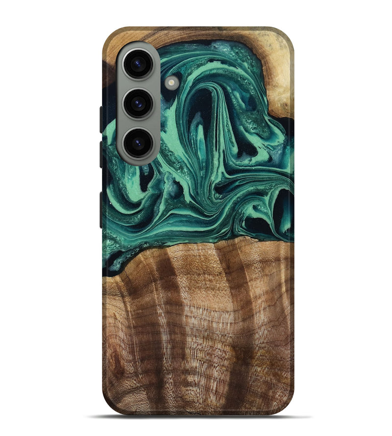 Galaxy S24 Plus Wood Live Edge Phone Case - Desiree (Green, 808700)