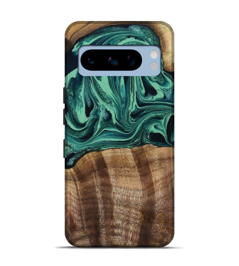 Pixel 8 Pro Wood Live Edge Phone Case - Desiree (Green, 808700)