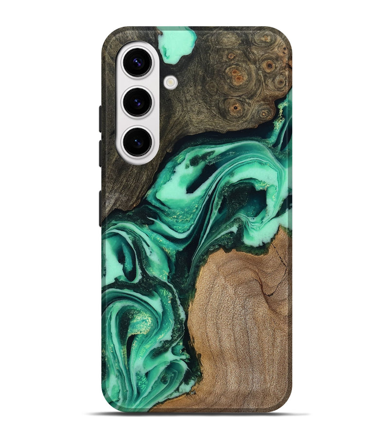 Galaxy S25 Plus Wood Live Edge Phone Case - Berkley (Green, 808701)