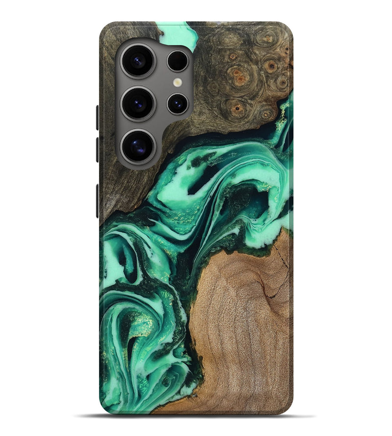 Galaxy S25 Ultra Wood Live Edge Phone Case - Berkley (Green, 808701)