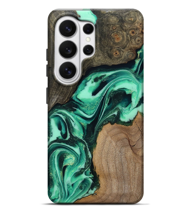 Galaxy S26 Ultra Wood Live Edge Phone Case - Berkley (Green, 808701)