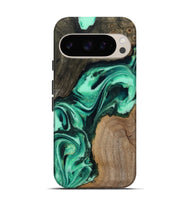 Pixel 9 Pro Wood Live Edge Phone Case - Berkley (Green, 808701)