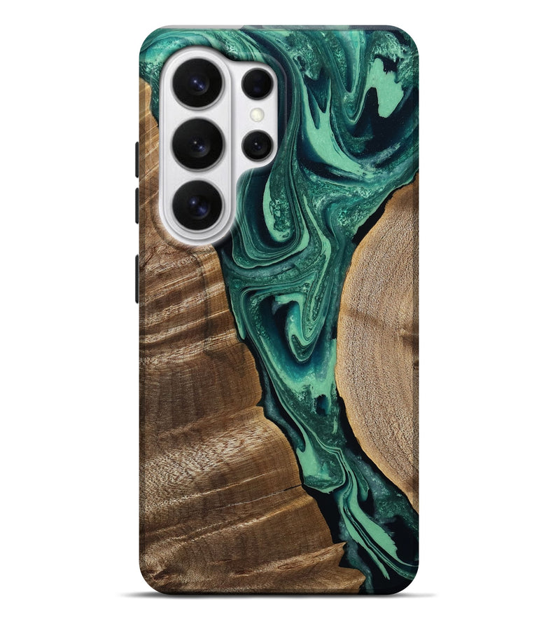 Galaxy S26 Ultra Wood Live Edge Phone Case - Garth (Green, 808702)
